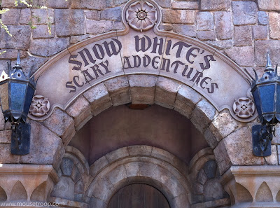 Snow White's Scary Adventures ride white Disneyland