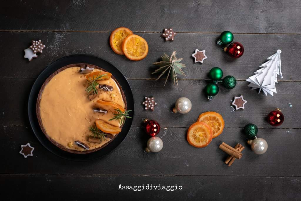 Crostata di Natale all'arancia e cannella