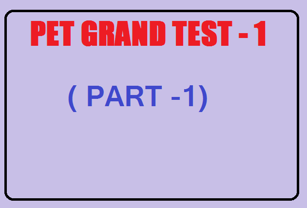 DSC PET MODEL TEST || PET GRAND TEST - 1