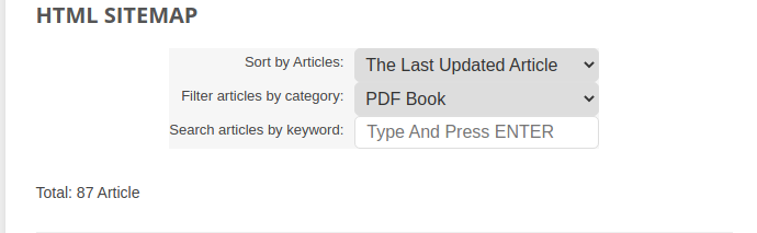 Blogger Sitemap 2