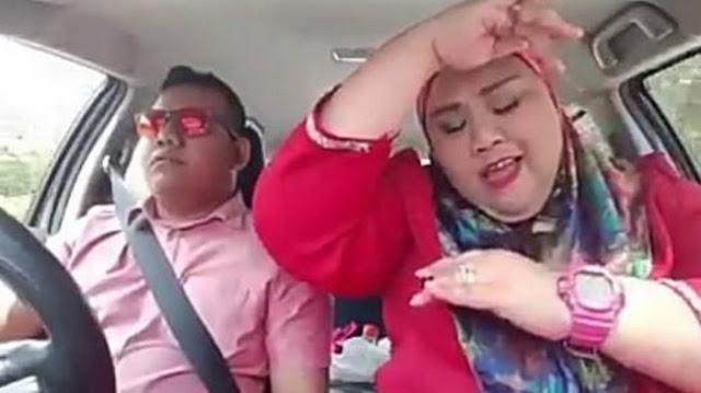 Heboh! Aksi Video Lipsync Wanita Gemuk, Ini Yang Dilakukannya Didalam Mobil 