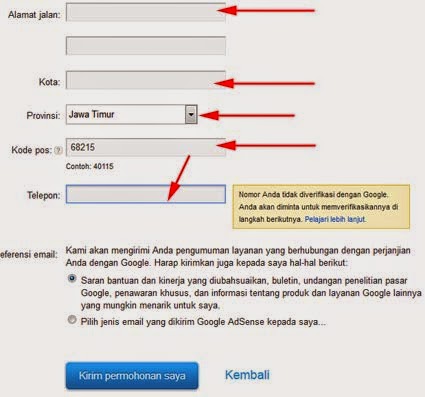 Cara Daftar Google Adsense Via Blogger