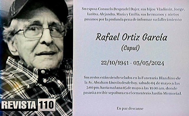 Rafael “Capul” Ortiz Garcia, el esposo de Consuelo Despradel