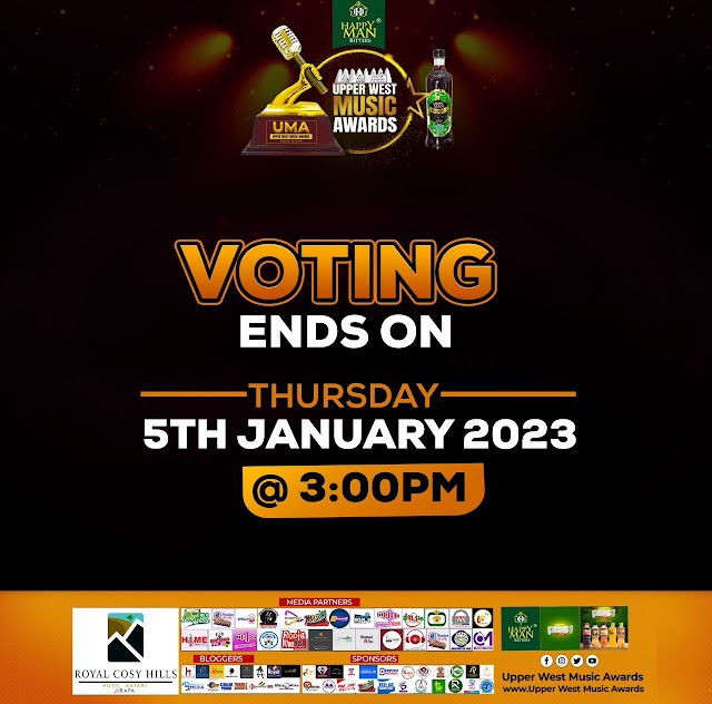 Upper West Music Awards voting Ends on the 5th of January, 2023 Thursday