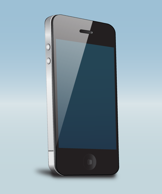 Teléfono móvil, celular o smartphone en perspectiva