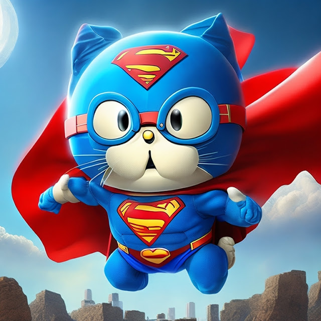 Gambar Superman Versi Kucing