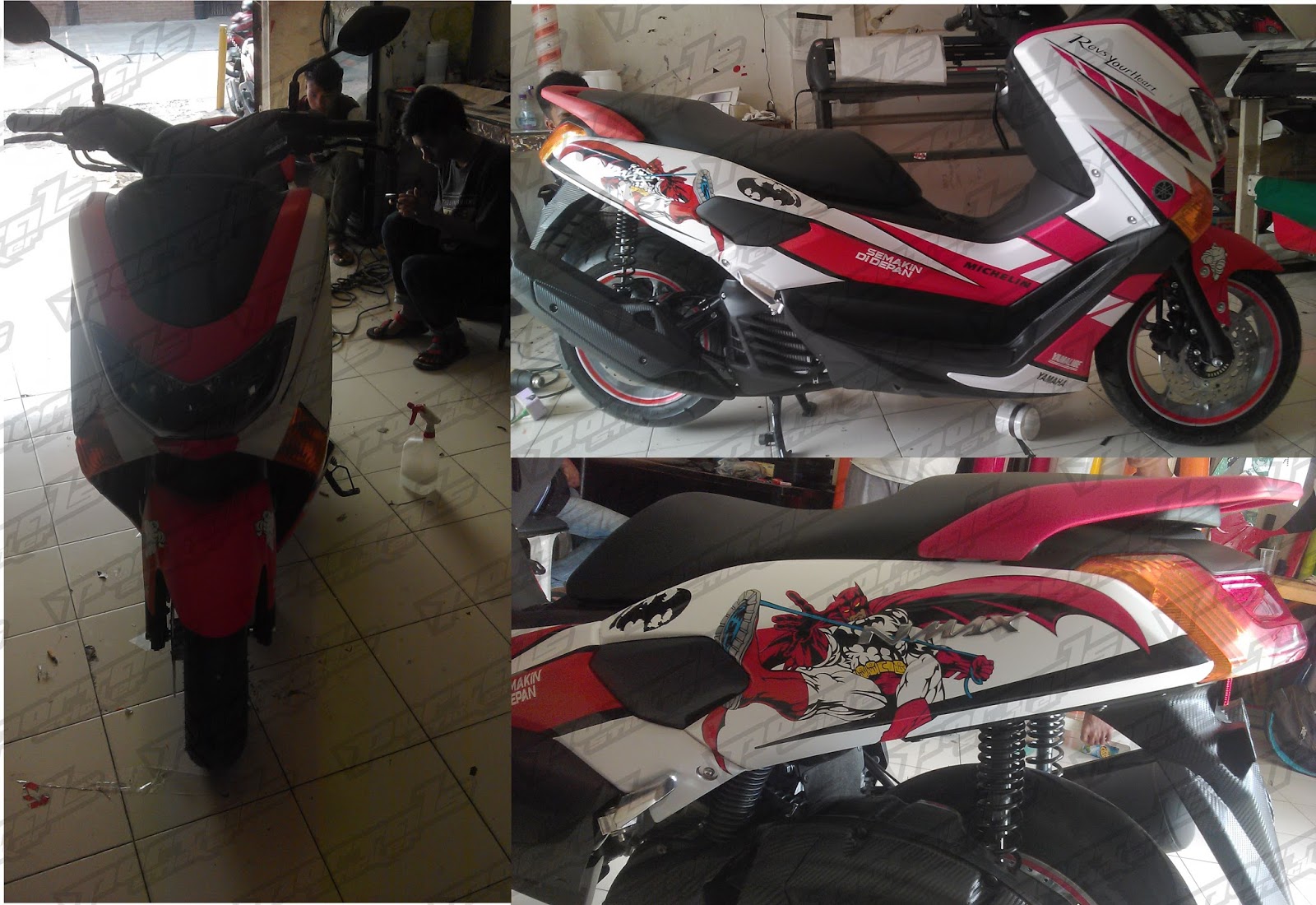 Contoh Gambar Cutting Sticker Motor Pondok Labu Modif Sticker