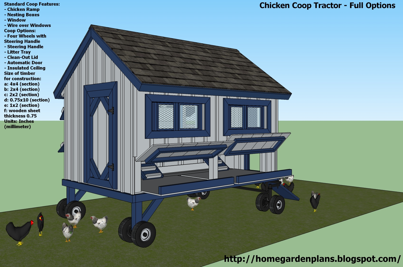 Chicken Coop Design Chicken coop tractor plans