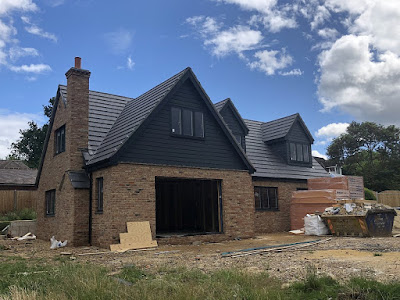 new-build house nearing completion