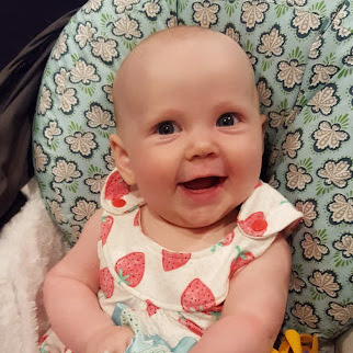 My friend's Baby Dorothy grinning