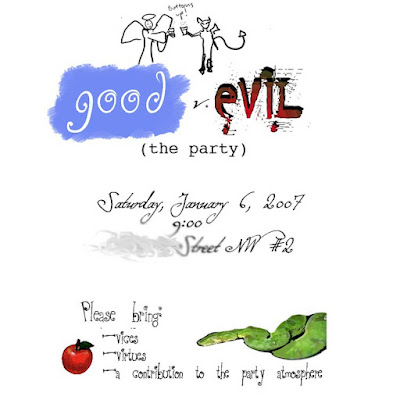 invitation to the Good v. Evil party