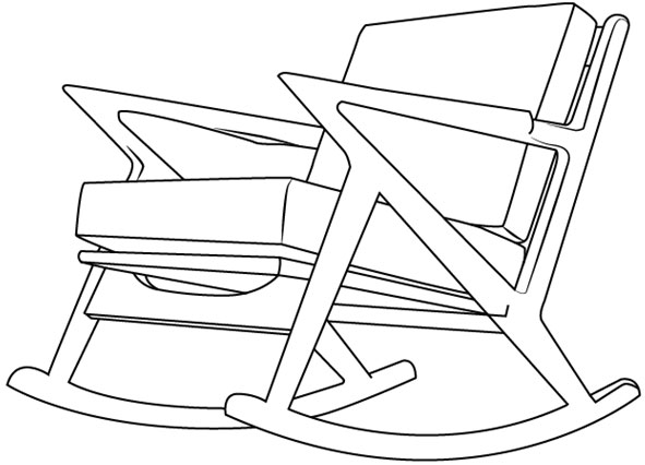 Kumpulan Mewarnai Gambar Sketsa Mudah Desain Interior 