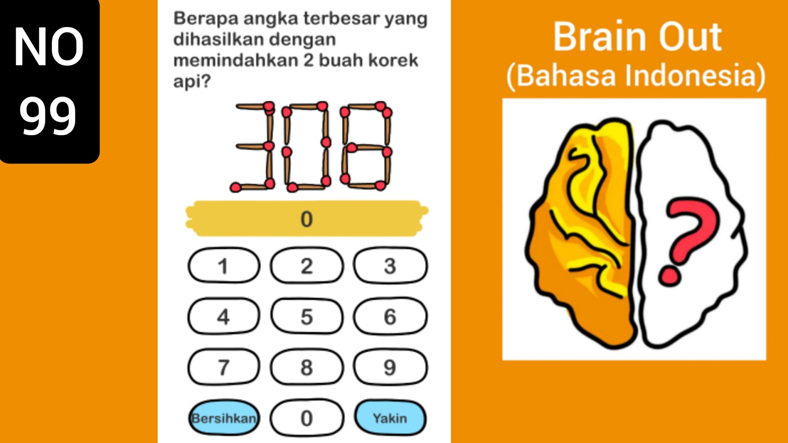 Kunci Jawaban Brain Out Memindahkan  2 Korek  Api  