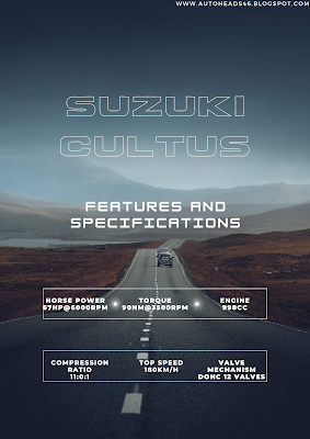 Suzuki Cultus 2022 Price, Features and Specifications in Pakistan