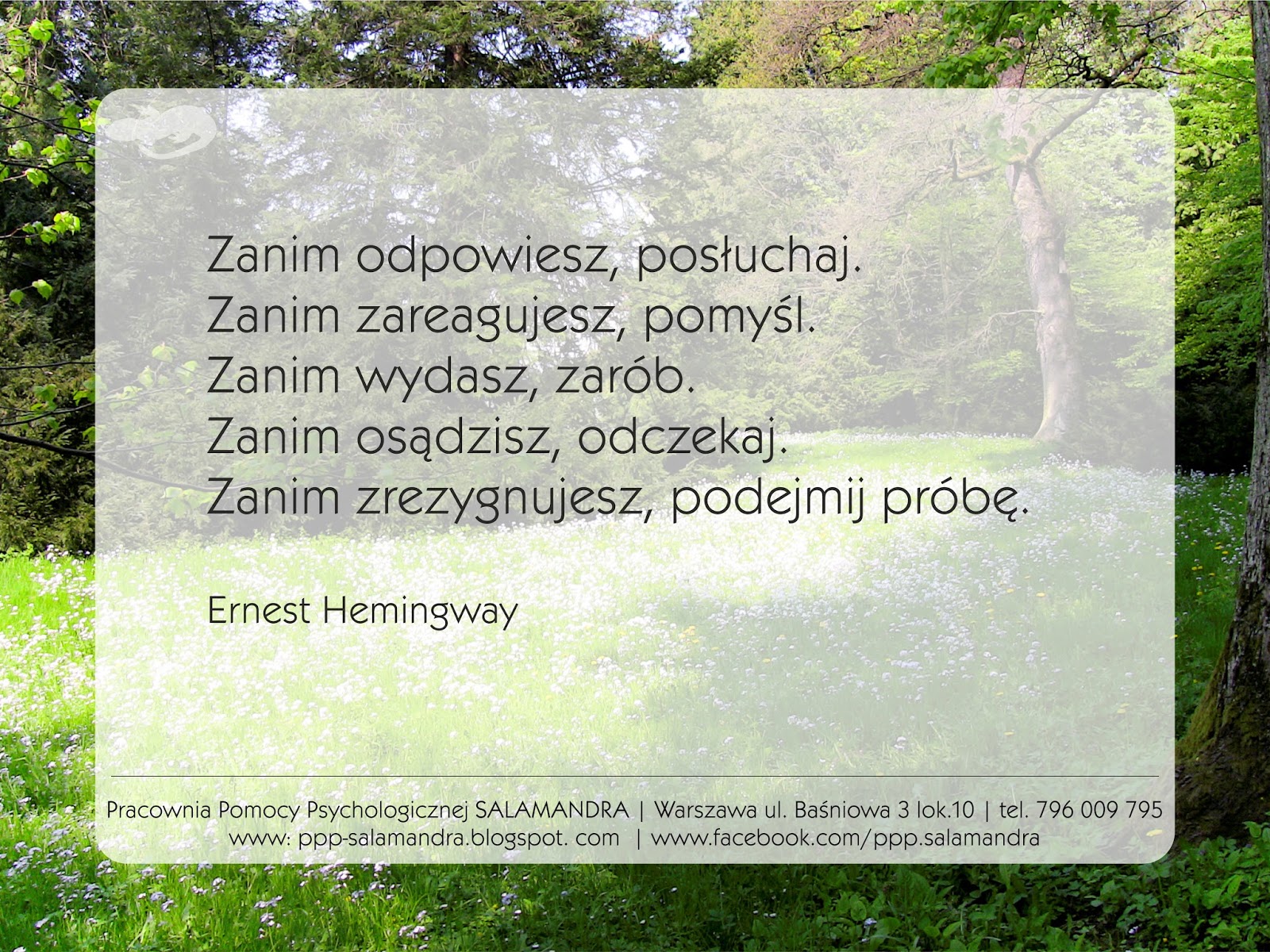 Zanim odpowiesz - posłuchaj... -  porada nie całkiem psychologiczna