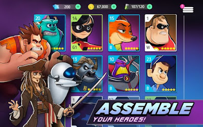 Disney Heroes Battle Mode MOD APK v0.4.1 for Android Original Version Terbaru 2018