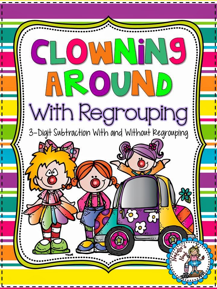http://www.teacherspayteachers.com/Product/Clowning-Around-With-Regrouping-3-Digit-Subtraction-5-Math-Centers-206472