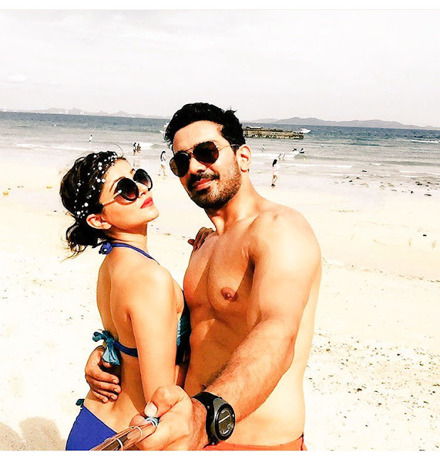 Rubina Dilaik Bikini Image Enjoying on Beach