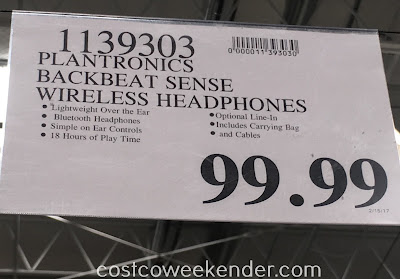 Deal for the Plantronics BackBeat SENSE Wireless Bluetooth Headphones at Costco
