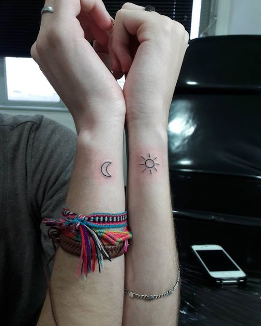 t need a large style that is visible all of the time 28+ Amazing Sun And Moon Tattoos for Best Friends To Rock In 2019