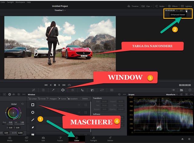 maschere in davinci resolve