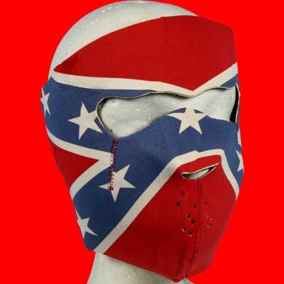 Redneck with Confederate Flag tattoo isn't afraid