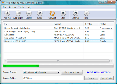 تحميل برنامج تحويل الفيديو الي mp3 مجانا Video to MP3 Convert