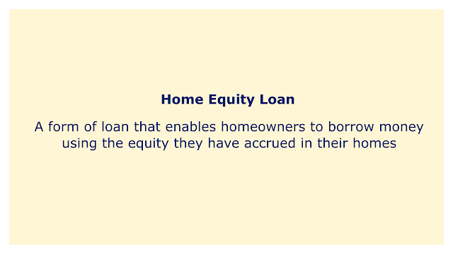 A form of loan that enables homeowners to borrow money using the equity they have accrued in their homes.