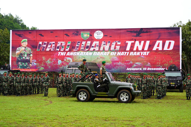 Kodam Cenderawasih Gelar Upacara Dan Syukuran Hari Juang TNI AD Tahun 2022