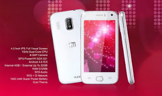 Himax Pure HP Android layar 4 inch harga dibawah Rp 2 juta