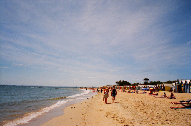 Brighton Beach Melbourne film photography fujifilm natura classica