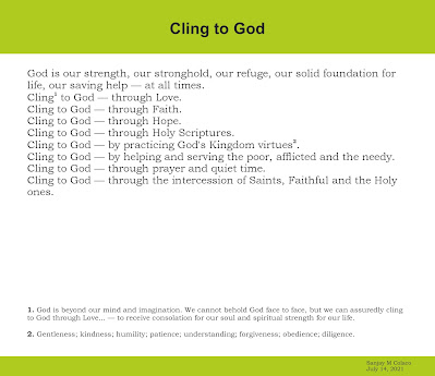 Cling to God