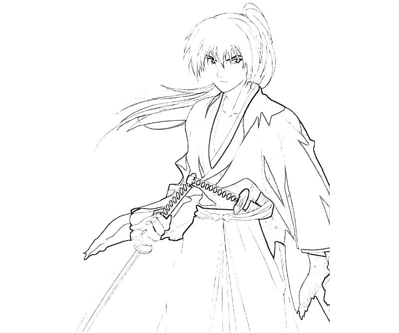 printable-rurouni-kenshin-himura-kenshin-portrait_coloring-pages