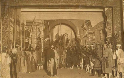 Escena de la entrada de Jesús en Jerusalén, Teatro La Estrella en 1926