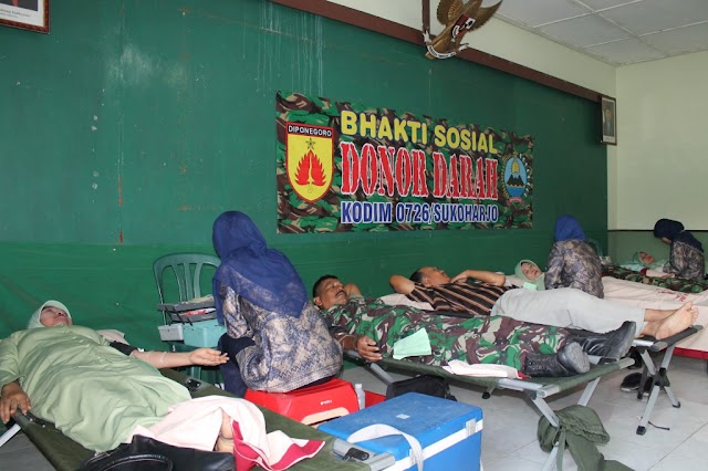 DONOR DARAH HUT TNI