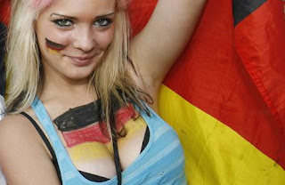 Cute Girls German  Footballs Fans