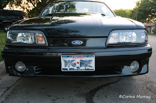 1987 Mustang 5.0 with New One-Piece Headlights