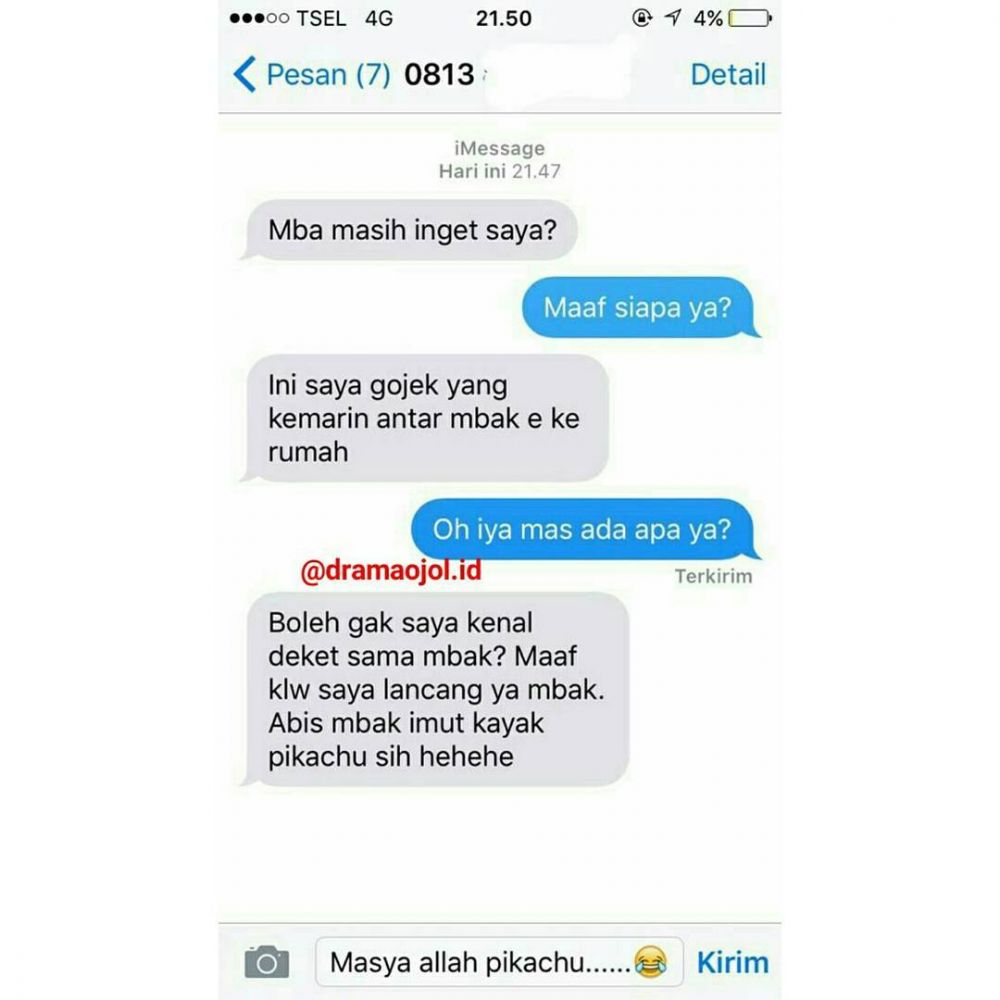 15 Chat Ojek Online Ngajak Kenalan Penumpang Ini Bikin Kamu