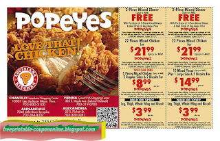 Free Printable Popeyes Chicken Coupons