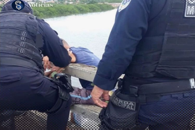 Guarda Municipal de Nossa Senhora do Socorro salva homem na ponte do Marcos Freire