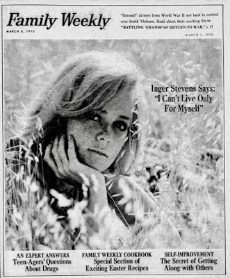 Inger Stevens in March 1970