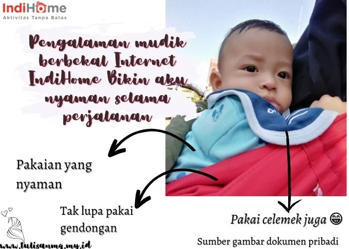 Mudik bersama bayi