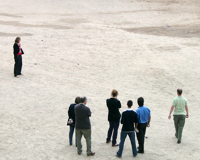 Pétanque at Arenas, Arènes de Lutèce (Arenas of Lutetia), Rue de Navarre, Paris