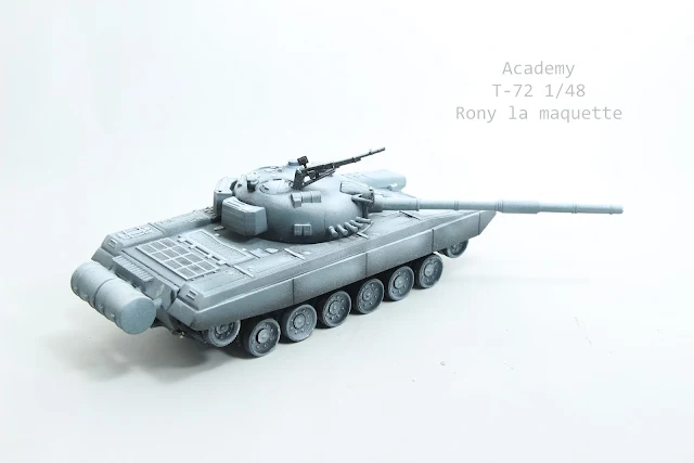 Montage d'un char T-72 d'Academy au 1/48.