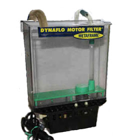 Dynaflo Motor Filter with siphon tube and magnetic drive impeller came out in 1960s