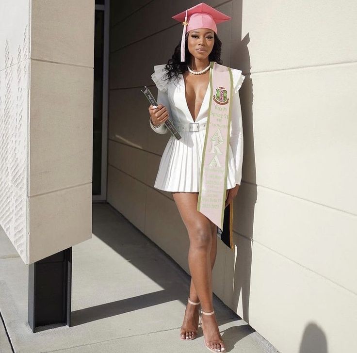 outfit ideas for women to wear under a graduation gown