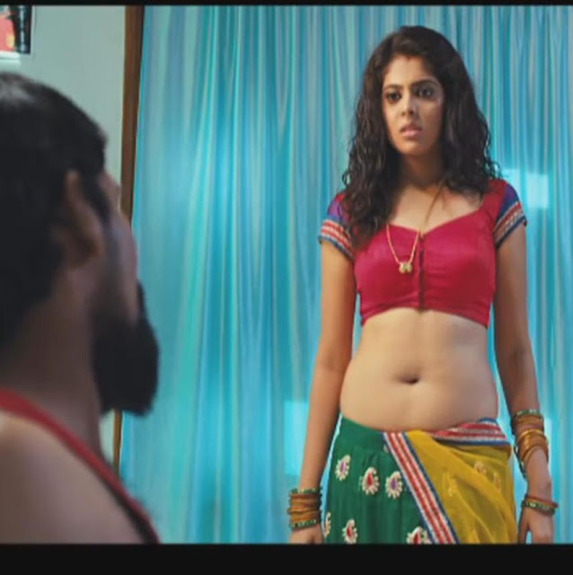 Actress Shravya hot navel show in i love u bangaram film