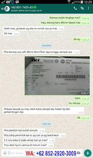 BUKTI BARANG SAMPAI PESANAN OBAT KUTIL KELAMIN