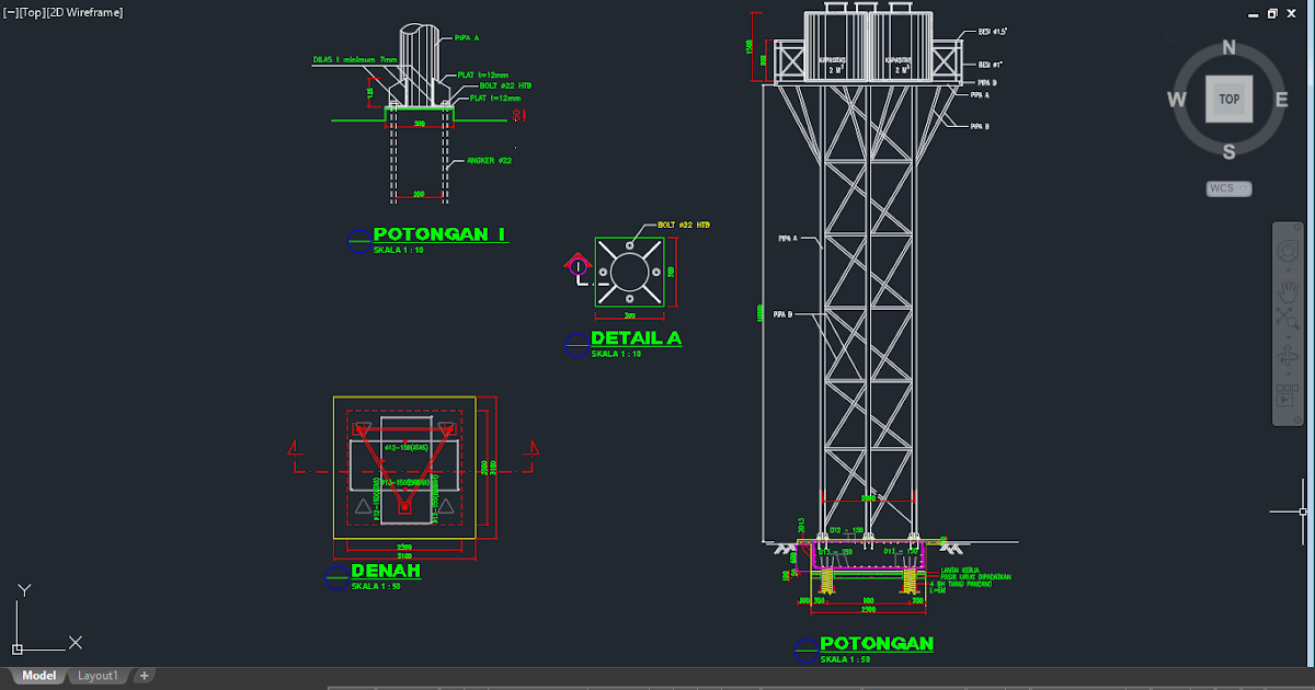 Download Gambar  Detail Menara Tandon Air Toren Format 