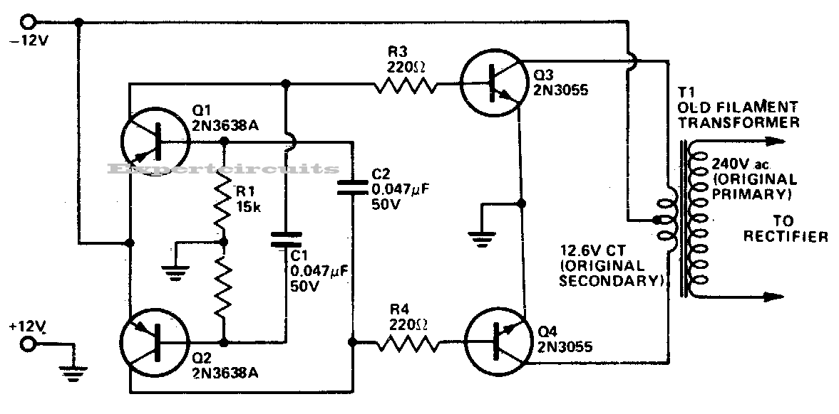 DC to DC AC Inverter Circuit Diagram Expert Circuits